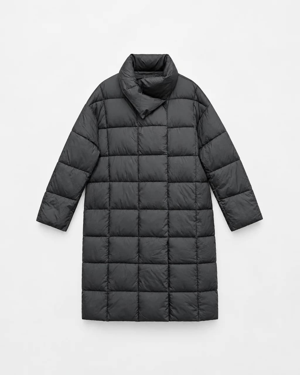 Manteau d'hiver matelassé à col montant
